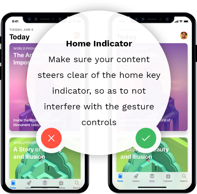 iphone x home indicator